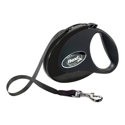 Laisse pour Chien Flexi STYLE 5 m Noir Taille M sur la caverne des pri