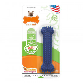 Giocattolo da mordere per cani Nylabone Plaque Attacker Naturale Tagli