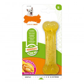 Giocattolo da mordere per cani Nylabone Moderate Chew Taglia S Pollo T