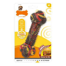Giocattolo da mordere per cani Nylabone Strong Chew Bacon Formaggio Sa