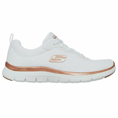 Chaussures de sport pour femme Skechers Mesh Lace-Up W Blanc sur la ca