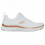 Chaussures de sport pour femme Skechers Mesh Lace-Up W Blanc sur la ca