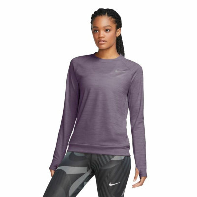 Maglia a maniche lunghe da donna Nike Pacer Prugna