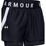 Pantalu00f3n Corto Deportivo Under Armour Play Up 2 In 1 Negro