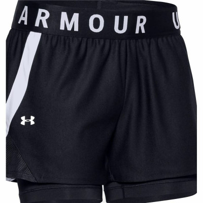 Pantalu00f3n Corto Deportivo Under Armour Play Up 2 In 1 Negro