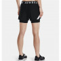 Pantalu00f3n Corto Deportivo Under Armour Play Up 2 In 1 Negro