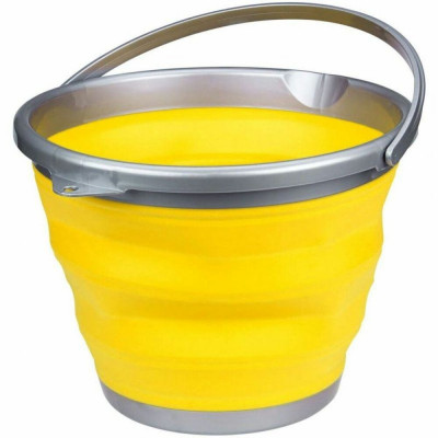 Beach Bucket Abbey Camp SR021WLGEG Yellow Foldable 15 L