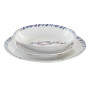 Dinnerware Set DKD Home Decor Navy Porcelain (18 pcs)