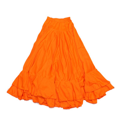 Flamenco Skirt for Women 8FQ03M Orange (M)