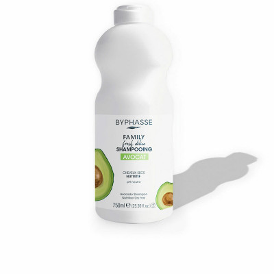 Nourishing Shampoo Byphasse Family Fresh Delice Dry Hair Avocado (750 ml)