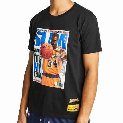 Men’s Short Sleeve T-Shirt Mitchell & Ness LA Lakers Shaq Black