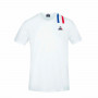 Unisex Short Sleeve T-Shirt Le coq sportif White