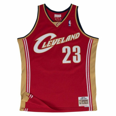 Basketball T-shirt Mitchell & Ness Lebron James Cleveland Cavaliers Red