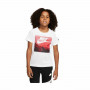 Child's Short Sleeve T-Shirt Nike Air View White