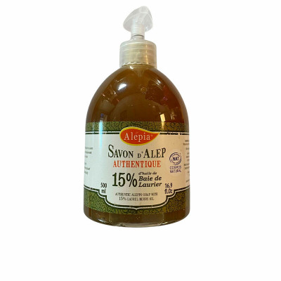Liquid Soap Alepia Savon D´Alep Authentique Dosage dispenser Laurel berry oil (500 ml)