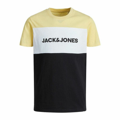 T shirt à manches courtes Enfant BLOCKING TEE Jack & Jones JNR 12174282 Jaune