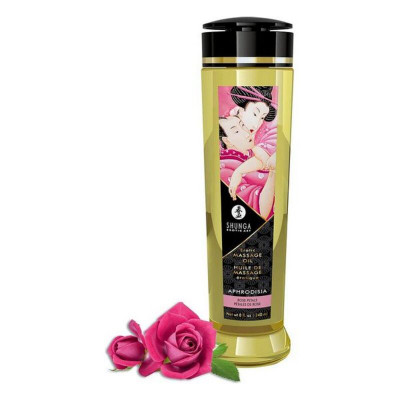 Huile de massage érotique Shunga Aphrodisia Roses (240 ml)
